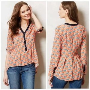 Vanessa Virginia | Orange Tiger Blouse